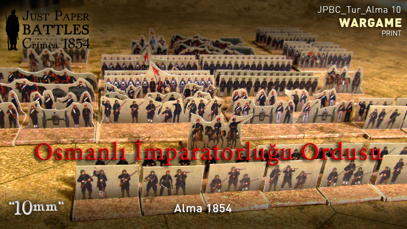 Just Paper Battles Crimea - Turkish Army (10mm) Alma 1854