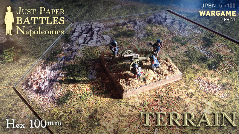 Just Paper Battles Napoleonics - Terrain - Hex 100mm