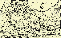 Маршруты движения прусских войск герцога Брауншвейгского в Нидерландах в. 1787 г.