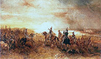 Генерал Брюн в сражении при Кастрикуме - General Brune at battle at Castricum. October, 6th, 1799