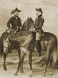 Сержант и рядовой Артиллерийской команды, при Драгунском полку, с 1764 по 1775 год. Историческое описание одежды и вооружения... ч. IV рис 563