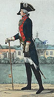 Я. фон Люде. Обер-офицер 1-го флотского батальона. 1793 г. (РНБ)