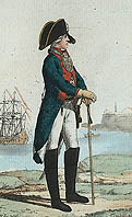 Я. фон Люде. Офицер флотского батальона. 1793 г. (РНБ)