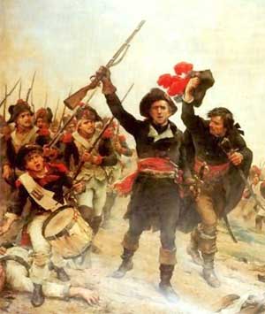 Лазар Карно в сражении при Ватиньи - 1793 - Lazare Carnot a l'attaque de Wattignies