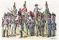 Солдаты Рейнской армии 1796-1797 les soldats de l'armee du Rhin. L. Rousselot