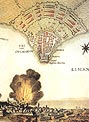 План крепости Очаков - 6(17).12.1788 - The plan of turkish fortress Ochakov assaulted by Russian army