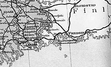 Карта Южной Финляндии - Театр военных действий 1788-1790 гг.