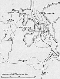 План сражения при Парасальми / Porrossalmi 2 июня 1789 г.