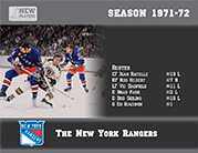 1971/72 New York Rangers. Coleco players