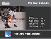 1978/79. New York Rangers. Coleco players