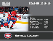 2018/19 Montreal Canadiens. Coleco players