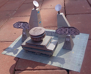 Communication base. 4 paper paper models set 1/285 (6mm).