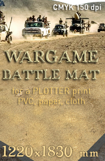 Wargame Battlemat 023d Battleboard Wasteland