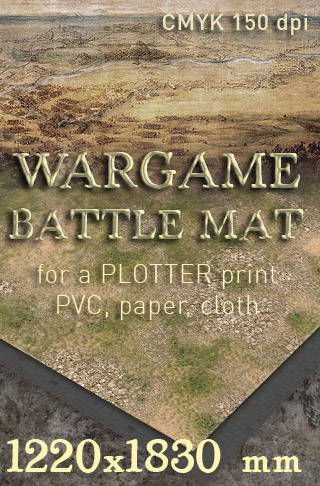 Wargame Battlemat 016 Battleboard image grass plain