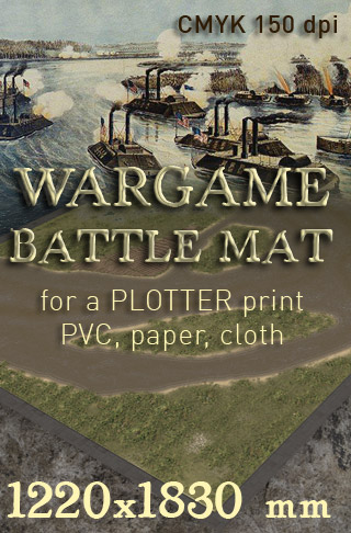 Mississippi River Wargame Battlemat Battleboard image