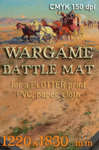 Prairies, Wild West (ss006) The Battlemat 6x4