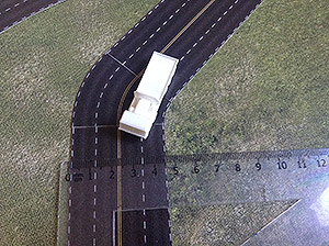 The roads set 1/285 (6mm). Modular Paper 2D Scenery System.