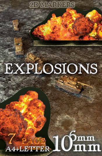 The explosions kit 1:285 (6mm) / 1:144 (10mm)