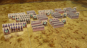 Eastern war 1853-1856. Historical wargame. Russian troops