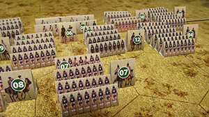 Eastern war 1853-1856. Historical wargame. Russian troops
