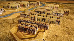 Eastern war 1853-1856. Historical wargame. Ottomans troops