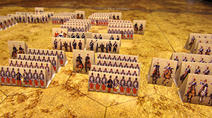 Eastern war 1853-1856. Historical wargame. French troops