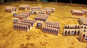 Eastern war 1853-1856. Historical wargame. French troops