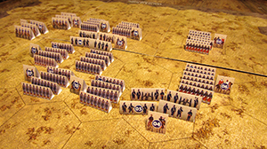 Eastern war 1853-1856. Historical wargame. French troops