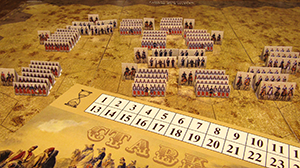 Eastern war 1853-1856. Historical wargame. French troops
