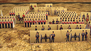 Eastern war 1853-1856. Historical wargame. British troops