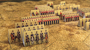 Eastern war 1853-1856. Historical wargame. British troops
