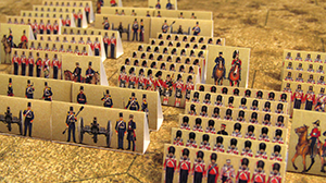 Eastern war 1853-1856. Historical wargame. British troops