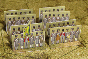 Just Paper Battles Napoleonics - Saxon army 1810-1813 Königlich Sächsische Heer (10mm)