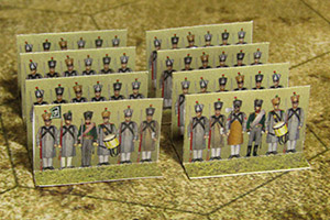 Just Paper Battles Napoleonics - Saxon army 1810-1813 Königlich Sächsische Heer (10mm)