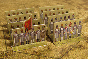 Just Paper Battles Napoleonics - Saxon army 1810-1813 Königlich Sächsische Heer (10mm)