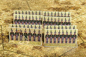 Just Paper Battles Napoleonics - Saxon army 1810-1813 Königlich Sächsische Heer (6mm)