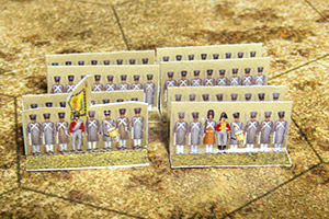 Just Paper Battles Napoleonics - Saxon army 1810-1813 Königlich Sächsische Heer (6mm)