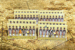 Just Paper Battles Napoleonics - Saxon army 1810-1813 Königlich Sächsische Heer (6mm)