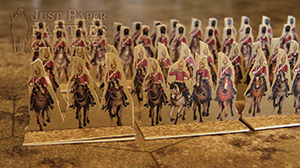 Just Paper Battles Crimea - British troops (10mm) Heavy Brigade 1854 Balaclava Modular Paper 2,5D Wargames System