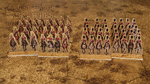 Just Paper Battles Crimea - British troops (10mm) Heavy Brigade 1854 Balaclava Modular Paper 2,5D Wargames System