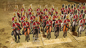 Just Paper Battles Crimea - Heavy Brigade. British troops. Balaklava 1854 (28mm)