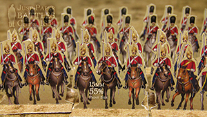 Just Paper Battles Crimea - Heavy Brigade. British troops. Balaklava 1854 (28mm)