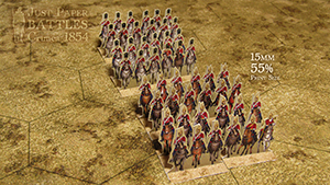 Just Paper Battles Crimea - Heavy Brigade. British troops. Balaklava 1854 (28mm)