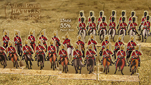 Just Paper Battles Crimea - Heavy Brigade. British troops. Balaklava 1854 (28mm)