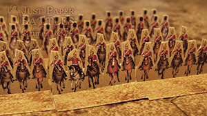 Just Paper Battles Crimea - British troops (6mm) Heavy Brigade 1854 Balaclava Modular Paper 2,5D Wargames System