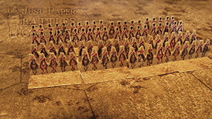 Just Paper Battles Crimea - British troops (6mm) Heavy Brigade 1854 Balaclava Modular Paper 2,5D Wargames System