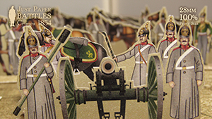 Just Paper Battles Crimea - Russian Army. Horse Artillery. Alma 1854 (28mm)