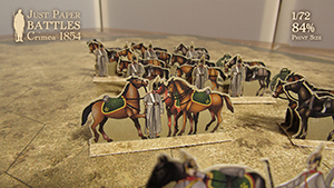 Just Paper Battles Crimea - Russian Army. Horse Artillery. Alma 1854 (28mm)