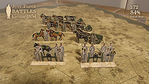 Just Paper Battles Crimea - Russian Army. Horse Artillery. Alma 1854 (28mm)