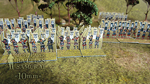 Just Paper Battles Samurai - Uesugi Kenshin troops (10mm) 上杉謙信軍 (戦國時代). Modular Paper 2,5D Wargames System.